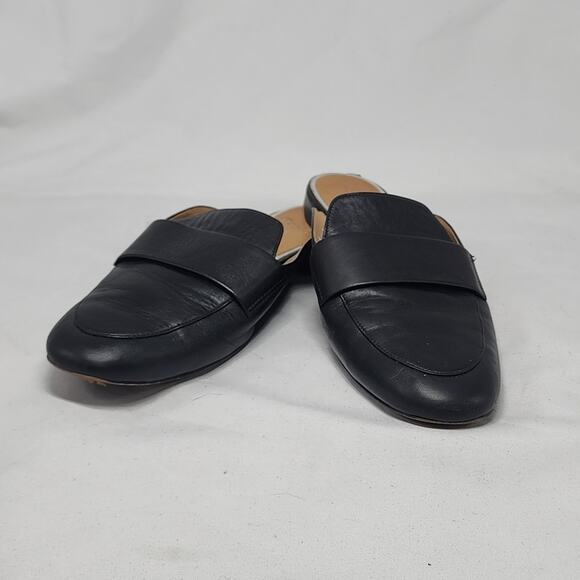 LINEA PAOLO ANNIE LOAFER MULES BLACK LEATHER LADIES 8 GUC - Picture 16 of 16